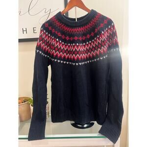 Women’s Large Abercrombie Fair Isle Wool Sweater